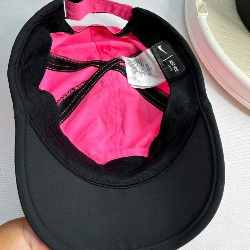 Nike‎ Hat Cap Strap Back Pink Dri Fit 4/6x Pickleball Volleyball Tennis Youth